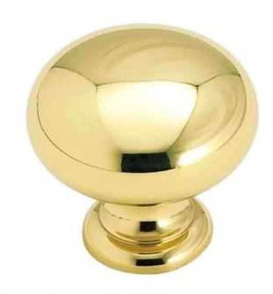 BP1950H-B Brass Classics 1-1/4" Knob - Polished Brass